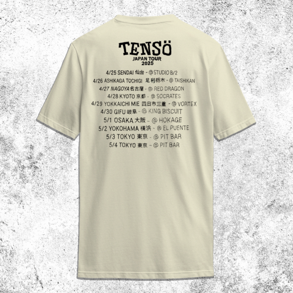 TENSÖ Japan Tour 2025 – Camisa Arena - Imagen 2