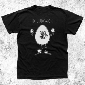 HUEVO - Camiseta Negra